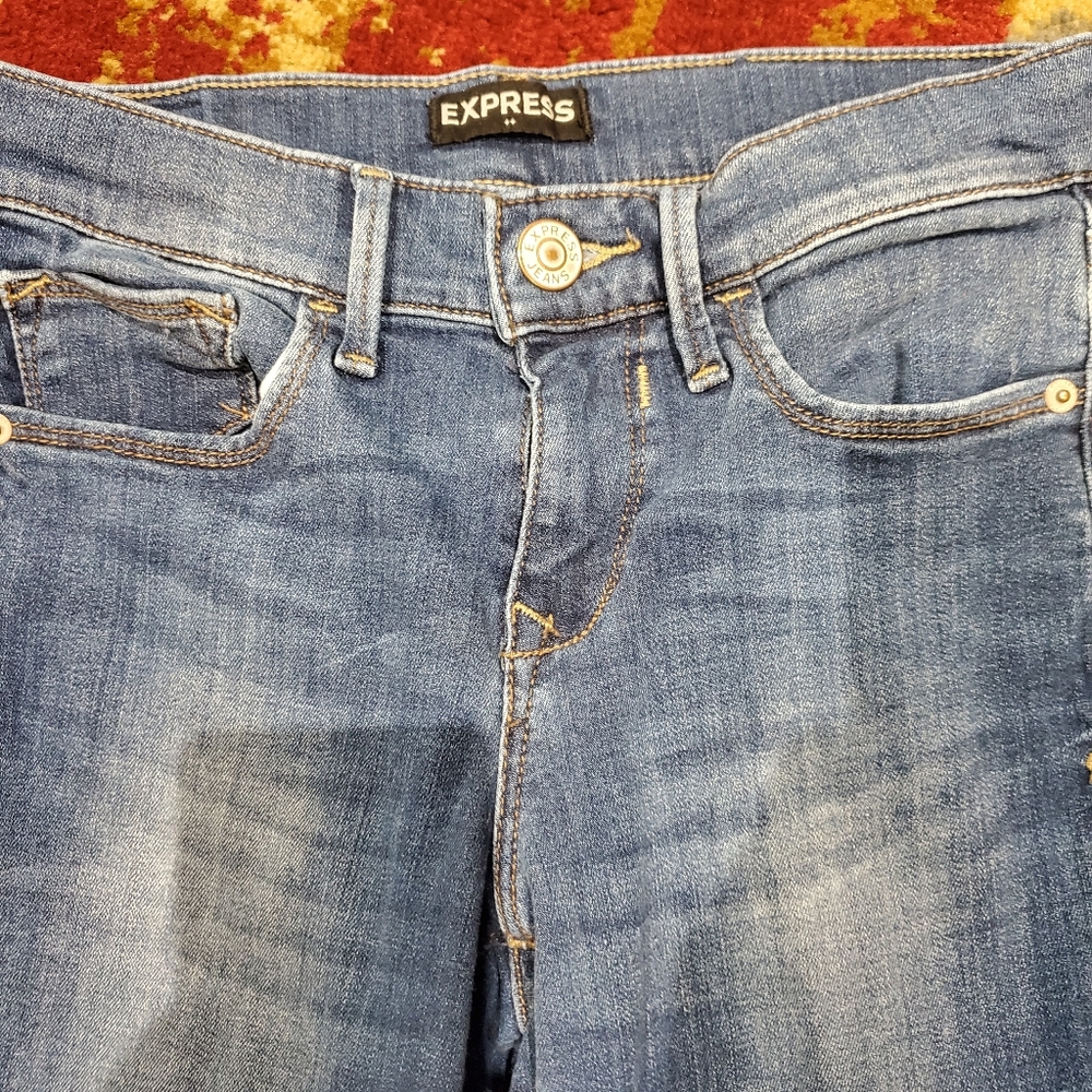 Express Mid Rise Jean Leggings - Picture 2 of 5
